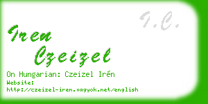 iren czeizel business card
